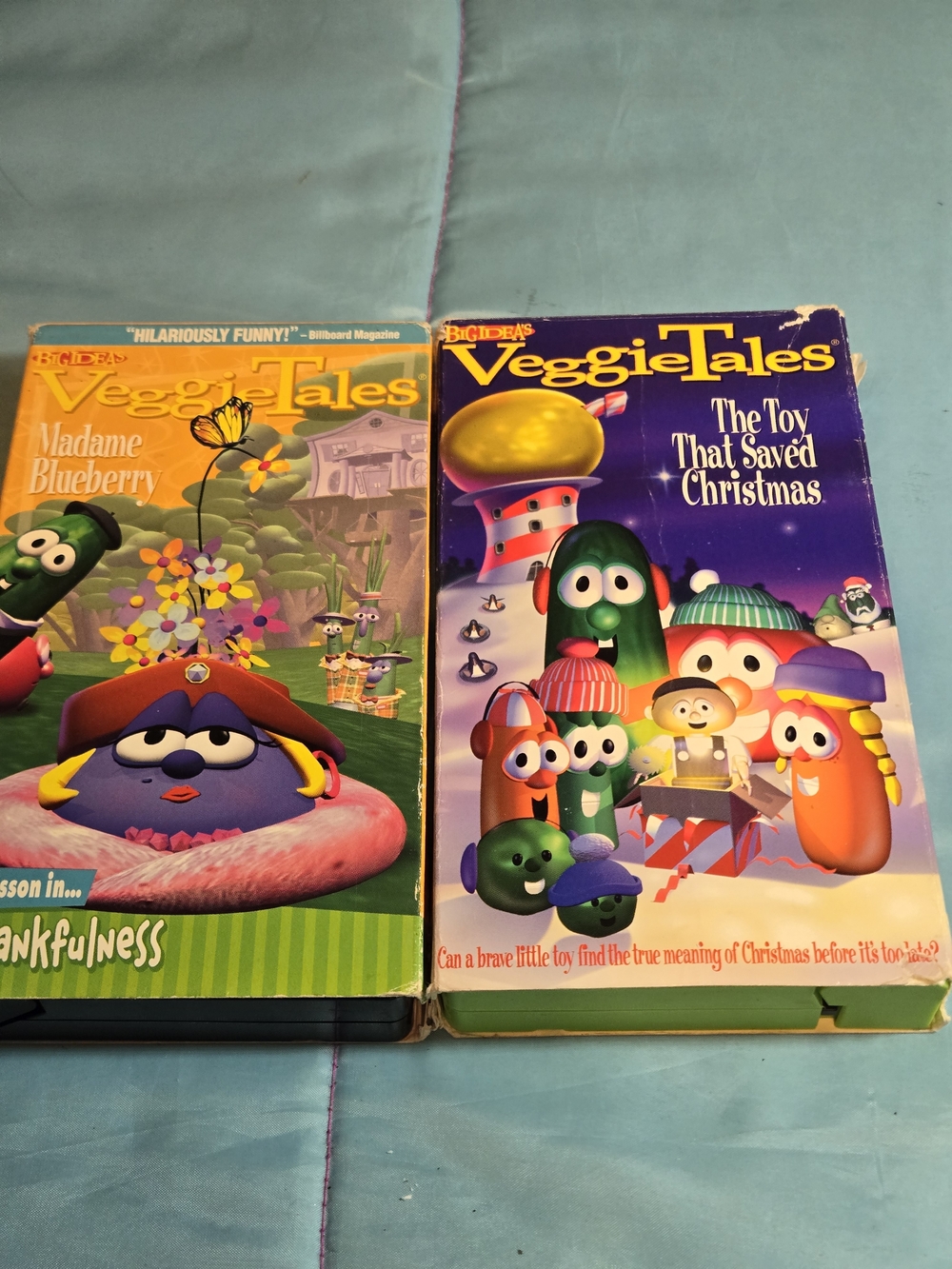 VeggieTales The Toy That Saved Christmas/ Season In Thankfulness Vhs Set Of 2